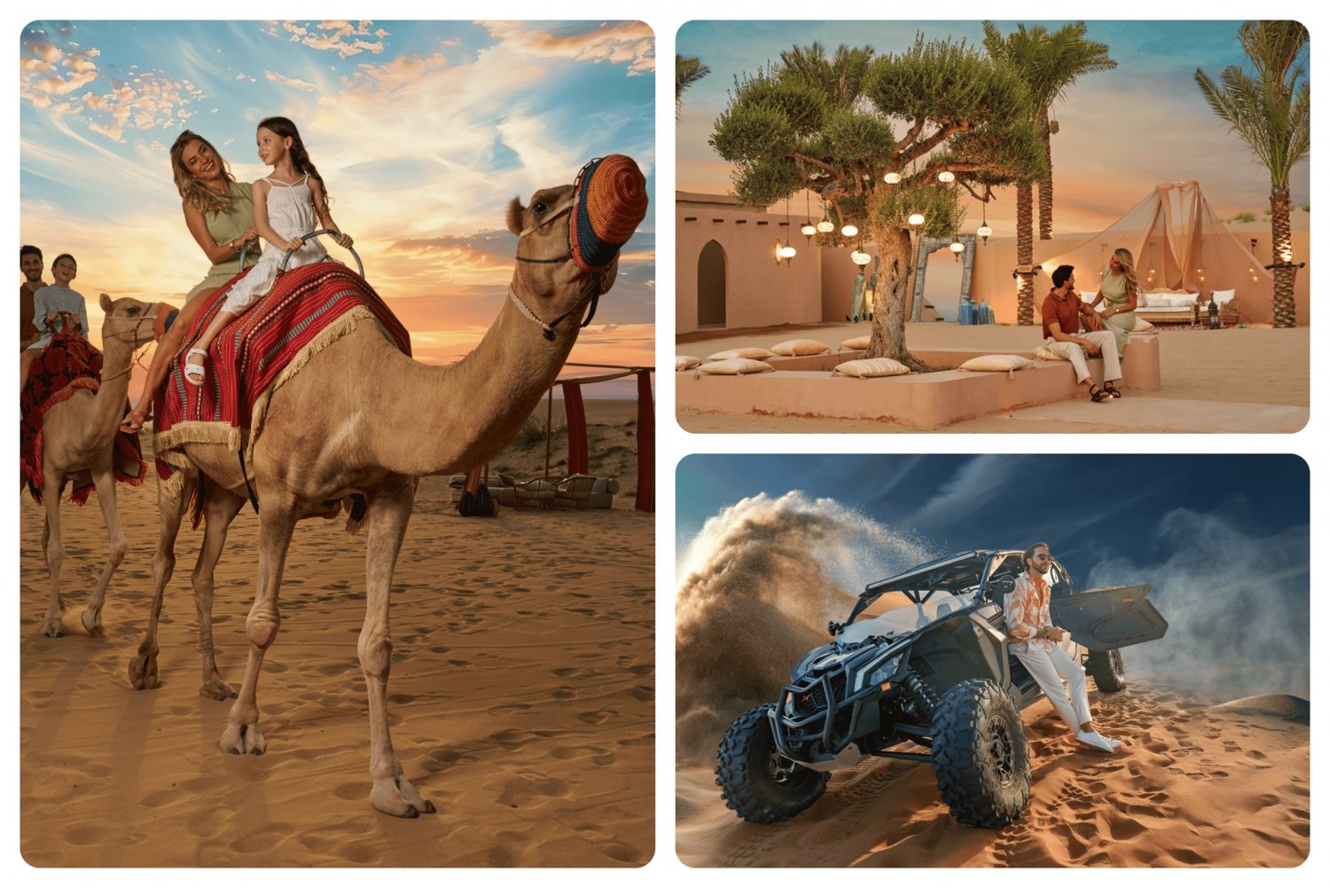 Dubai Safari: Kamelritt, Quadfahren & Premium Noble Camp