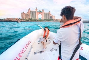 Dubaï : Visite touristique en bateau à moteur avec guide touristique