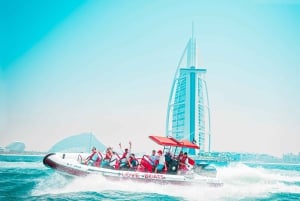 Dubaï : Visite touristique en bateau à moteur avec guide touristique