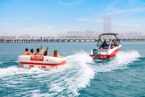 Dubai: tochtje met speedboot getrokken donut in JBR
