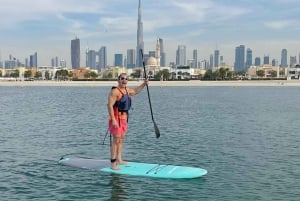 Dubai: Stand-Up Paddle Boarding with Burj Khalifa View