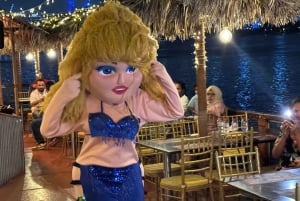 Dubái: Cena en dhow por la tarde en Al Seef Creek con entretenimiento en directo