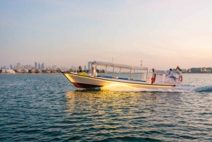 Dubai: Abra-båttur i solnedgången i Dubai Marina, Ain Dubai, JBR
