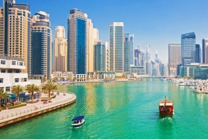 Tour de la ciudad al atardecer en Dubai con Burj Khalifa y cena Armani