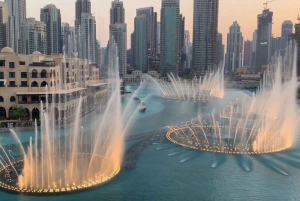 Tour della città al tramonto di Dubai con Burj Khalifa e cena Armani