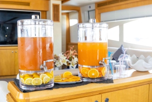 Dubai: Sunset Mega Yacht Experience with DJ, Grill & Drinks