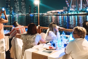 Dubai: Dhow Cruise with Arabic-Style Dinner & 4 Dance Shows