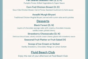 Dubai: The Palm 3-Course Set Menu Meal and Beach Club Access