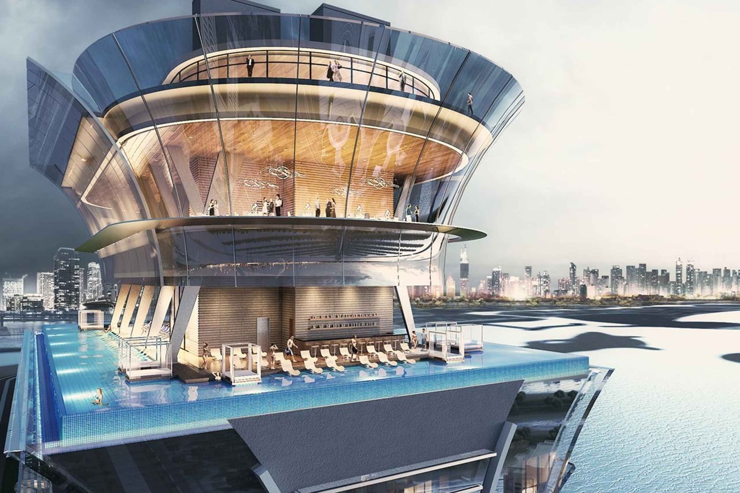 ドバイザ・ビュー・アット・ザ・パーム入場券＆アフタヌーン・ヨット1.5日券