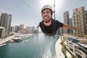 Dubai: Zip Line over marinaen