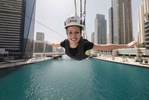 Dubai: Tirolesa pela Marina
