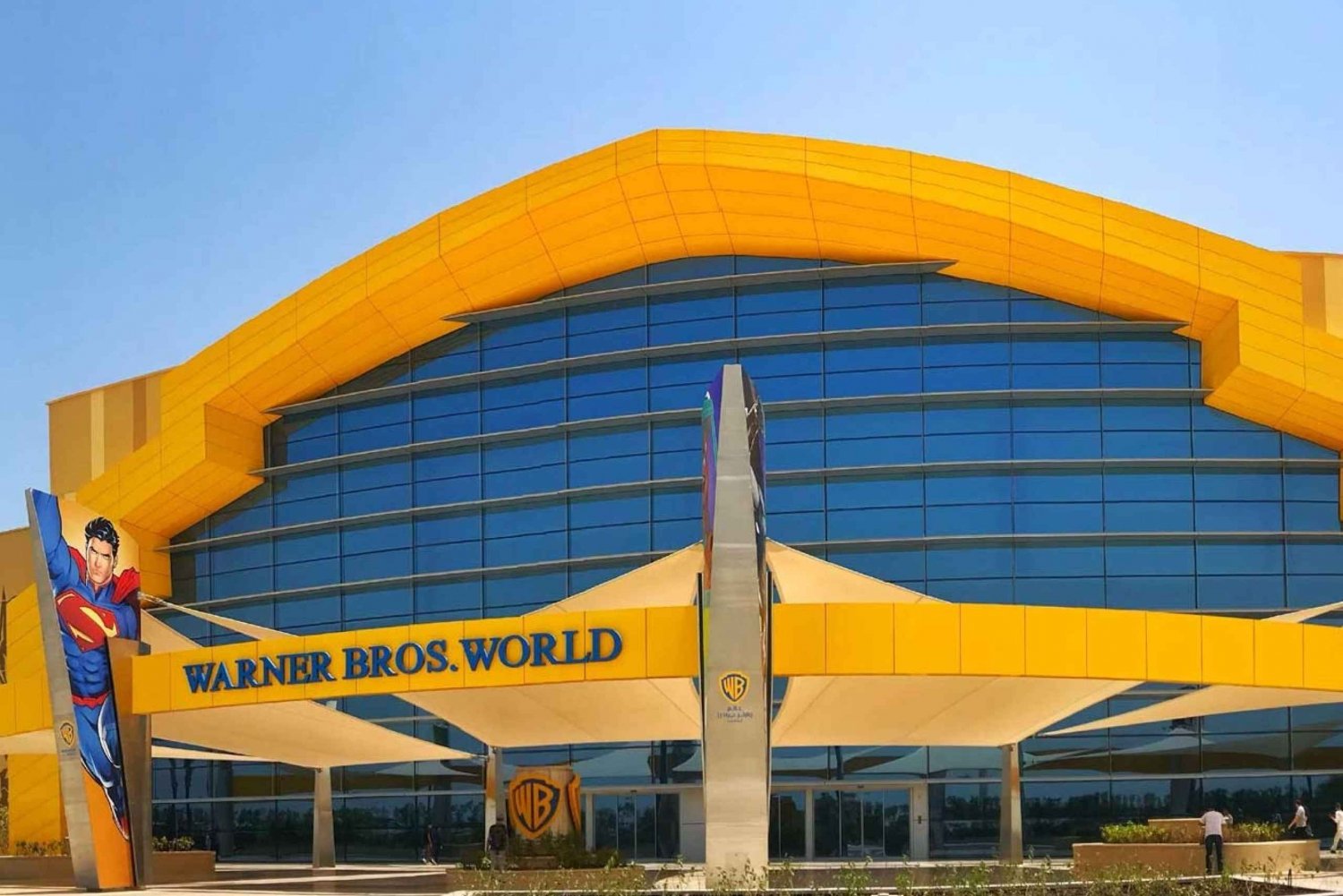 Från Dubai: Stadstur i Abu Dhabi med Warner Bros-biljetter