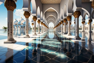 Vanuit Dubai: Abu Dhabi dagtour met moskee & emiratenpaleis