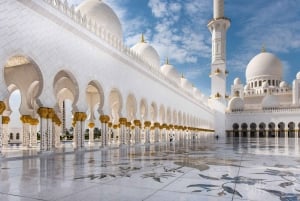 From Dubai: Abu Dhabi Mosque, Palace, Island, Heritage Tour