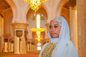 Fra Dubai: Abu Dhabi Sheikh Zayed-moskeen - guidet tur