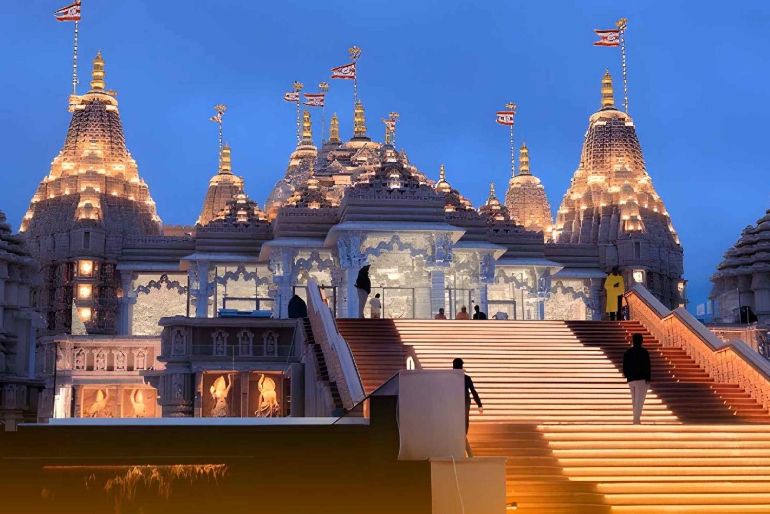 De Dubai: Visita ao Templo Hindu BAPS e à Mesquita Sheikh Zayed