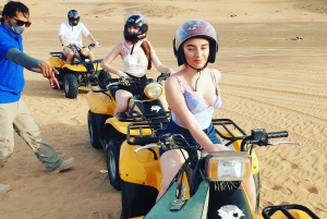 From Dubai: Desert Safari, BBQ, Quad Biking, Shisha & Drinks