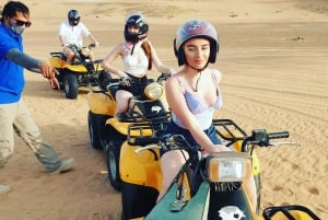 Depuis Dubai : safari dans le désert, barbecue, quad, shisha