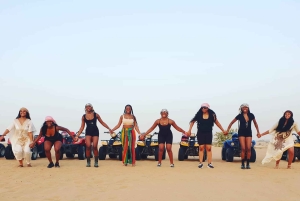 Vanuit Dubai: Woestijnsafari, BBQ, Quad rijden, Shisha & drankjes