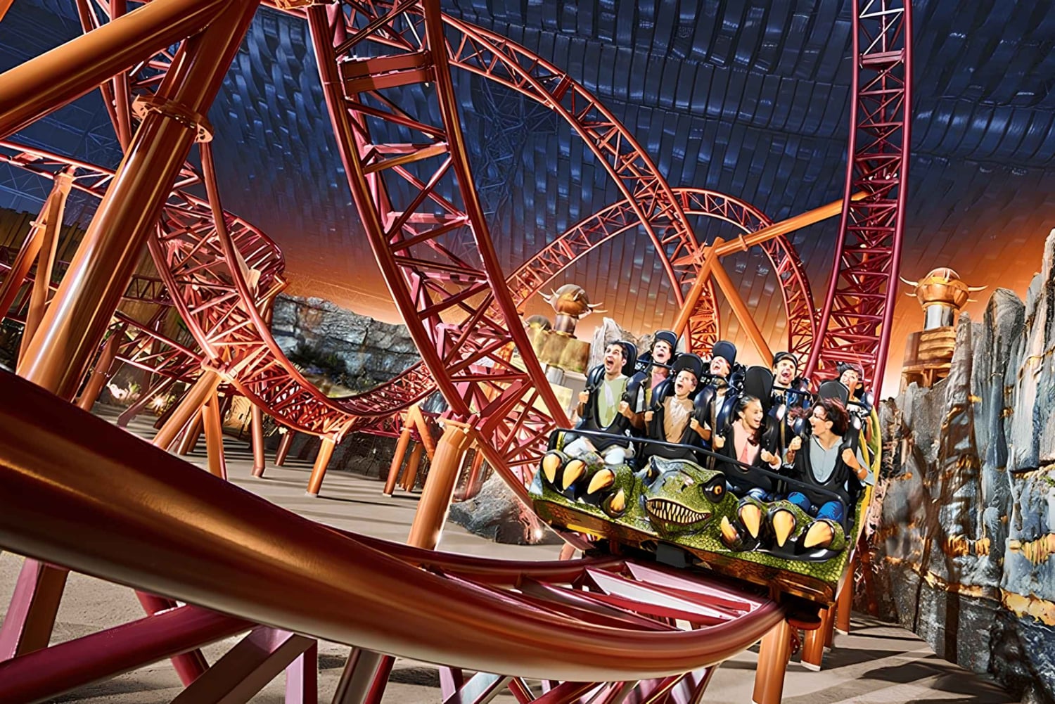 Biglietto d'ingresso per i Mondi dell'Avventura IMG con trasferimenti in hotel