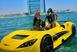 Experiência Jet Car com vistas icónicas do Burj Al Arab no Dubai