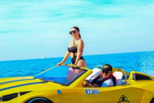 Experiência Jet Car com vistas icónicas do Burj Al Arab no Dubai