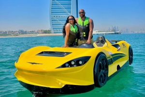 Experiência Jet Car com vistas icónicas do Burj Al Arab no Dubai