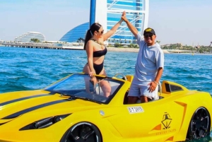 Experiência Jet Car com vistas icónicas do Burj Al Arab no Dubai