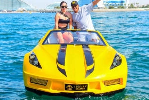 Experiência Jet Car com vistas icónicas do Burj Al Arab no Dubai