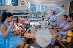 Luxury Dubai Marina Yacht Cruise with Meals & Drinks