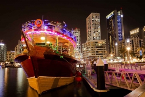 Marina Dubai: Standard Wooden Dhow Cruise With Dinner