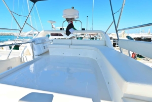 Privétour met jacht met uitzicht op de jachthaven, JBR, Atlantis en Palm