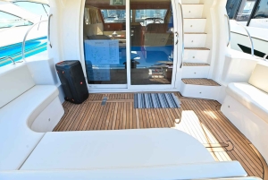 Privétour met jacht met uitzicht op de jachthaven, JBR, Atlantis en Palm