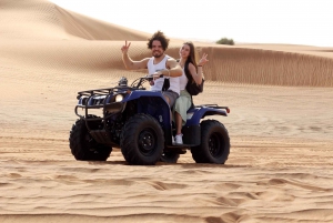 Soluppgång Desert Tour Dune Bashing Sand Boarding Camel Ride