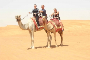Zonsopgang woestijntocht duinwandelen zandboarden kamelentocht