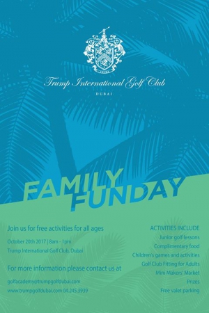 Family Fun Day at Trump International Golf Club, Dubai