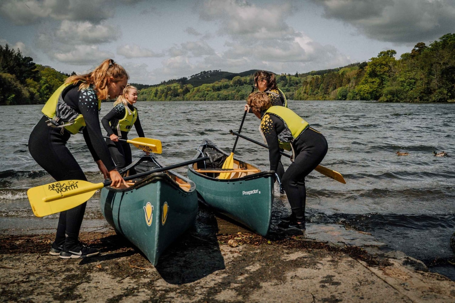 Castlewellan : Experiência canadense com canoas