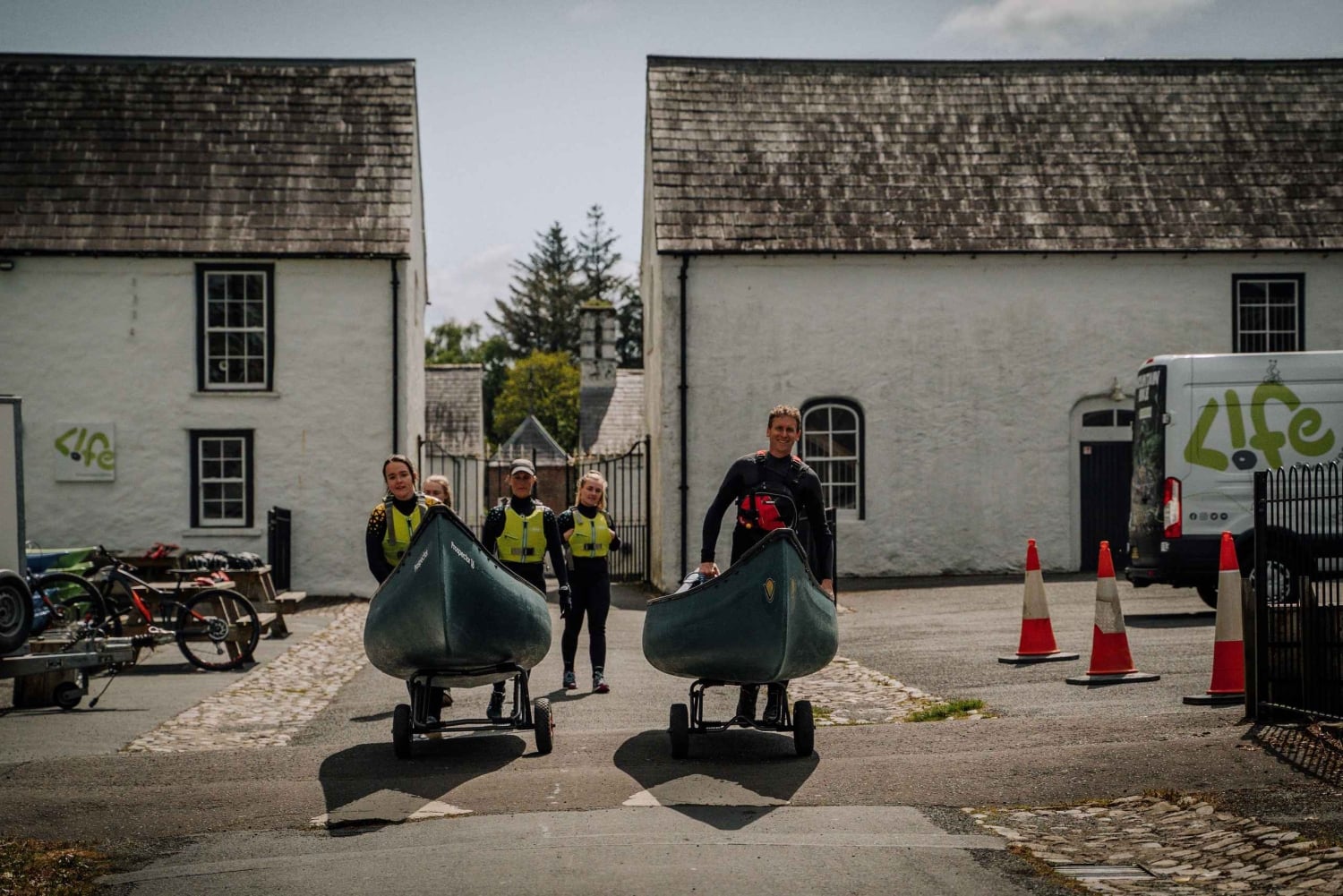 Castlewellan : Experiência canadense com canoas
