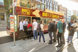 Dublin: Hop-on, hop-off-tur med stor buss og live-guide