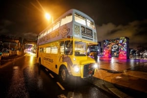 Dublin: Excursão de ônibus festiva às luzes de Natal com chá da tarde