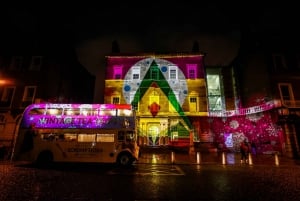 Dublin: Excursão de ônibus festiva às luzes de Natal com chá da tarde