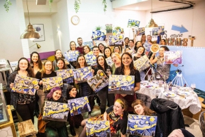 Dublín: Fiesta de beber y pintar con instructor de arte