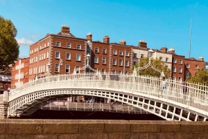 Il tour a piedi per piccoli gruppi a Dublino include Temple Bar.