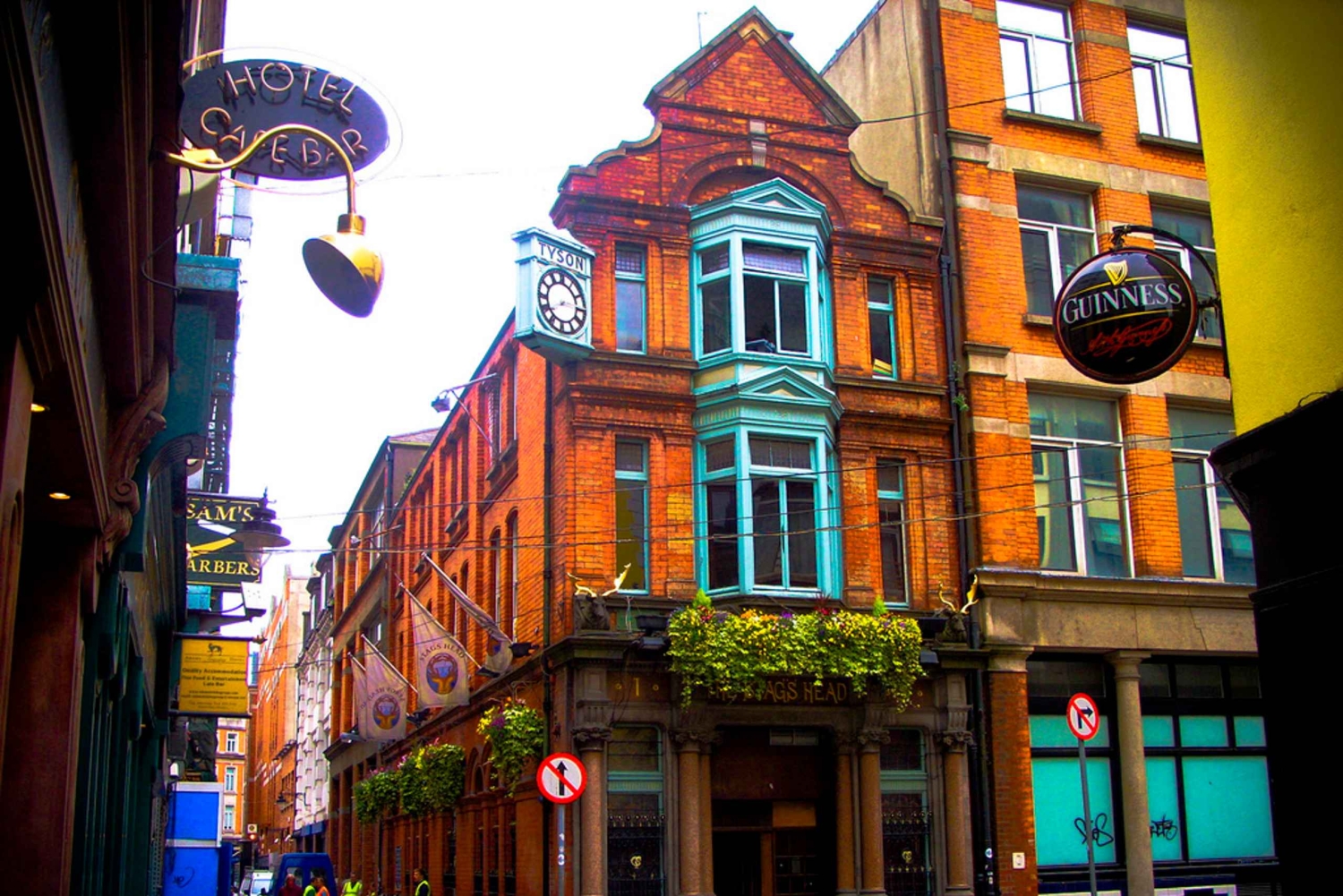 Excursão nocturna ao Temple Bar em Dublin