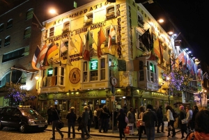 Excursão nocturna ao Temple Bar em Dublin