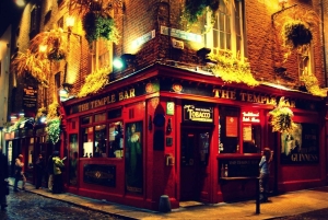 Excursão nocturna ao Temple Bar em Dublin