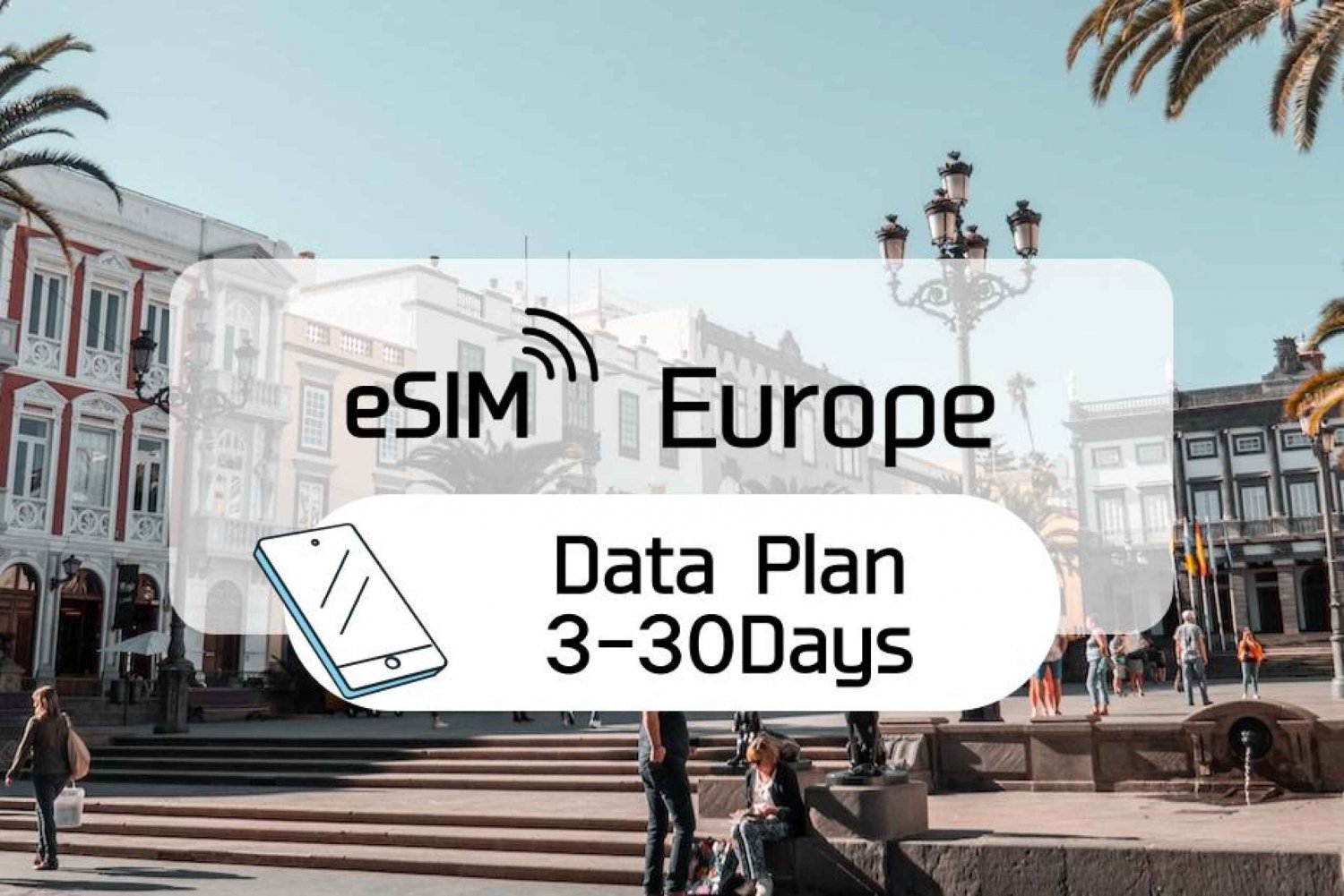 Europa: eSim Roaming Data Plan (0,5-2 GB/dag)