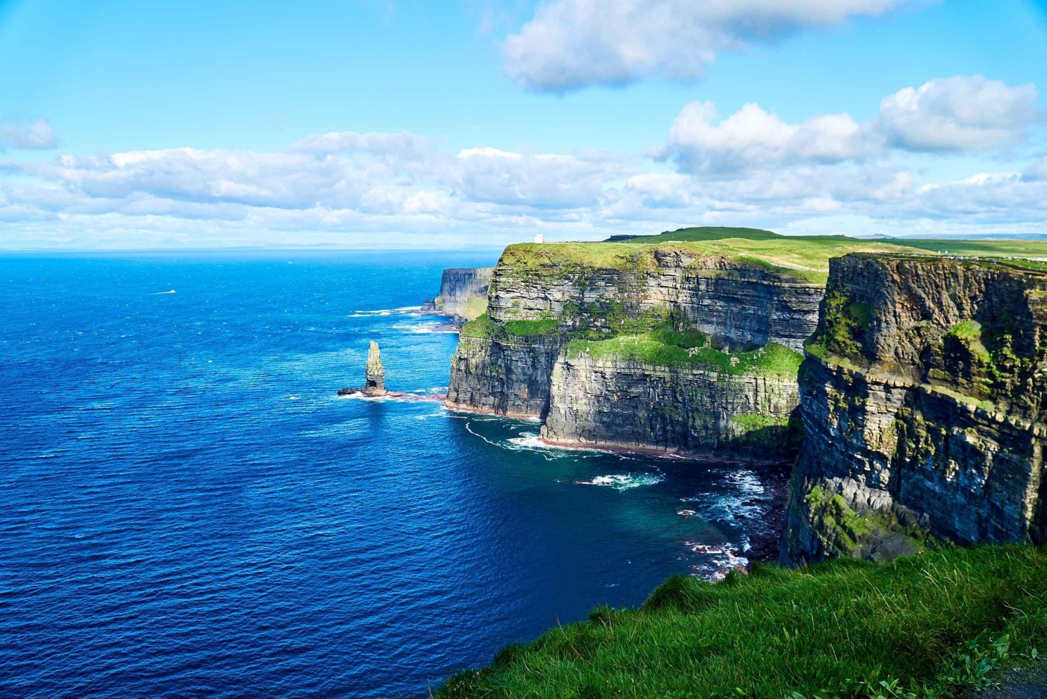Excursão de comboio: Visita aos penhascos de Moher e ao castelo de Bunratty