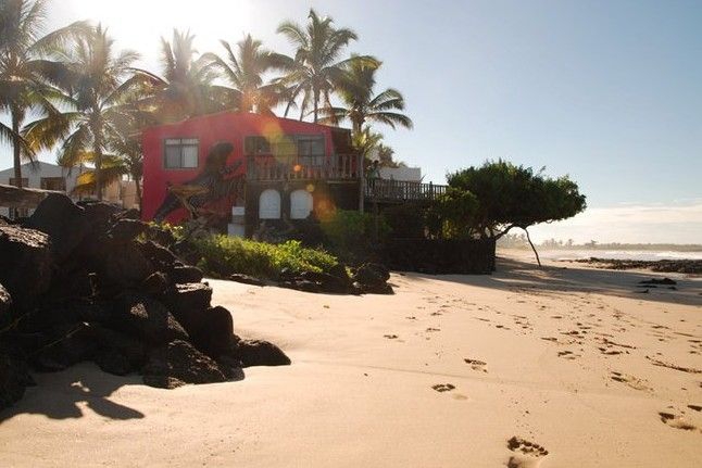 A beach hotel on Isabela Island - Caleta Iguana