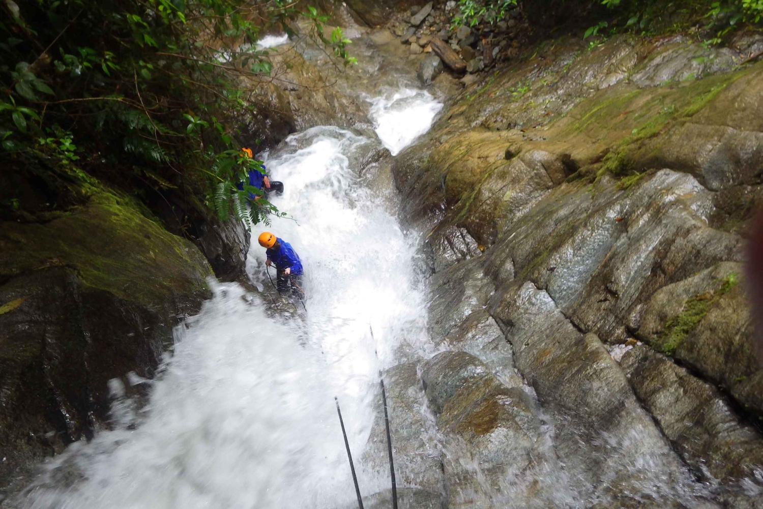 Baños: Canyoning in Chamana or Rio Blanco Waterfalls